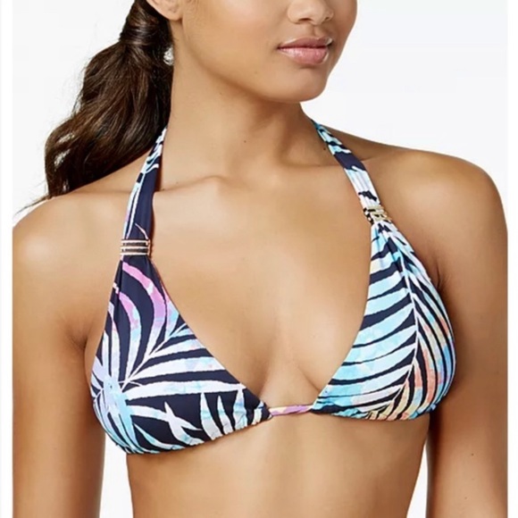 Bar lll Tie-Dyed Halter Bikini Top - Picture 5 of 7